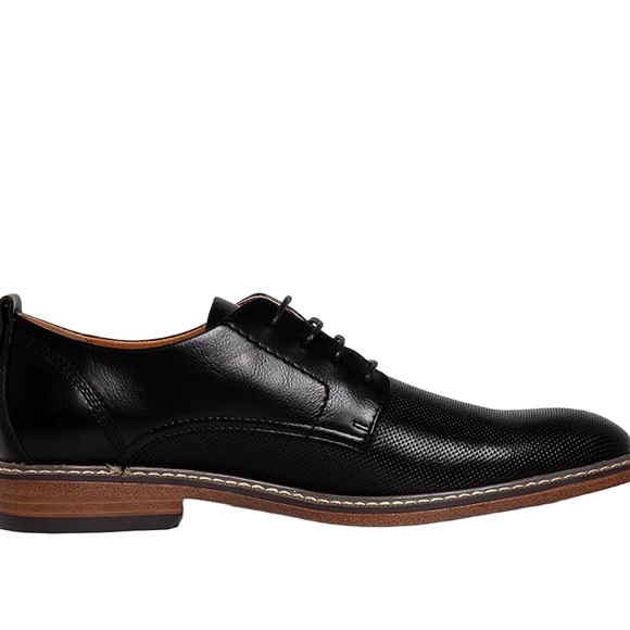 Steve Madden Men’s Nytro Black Perforated Derby Dress Shoe Size 9 Quiet Luxury main image 6